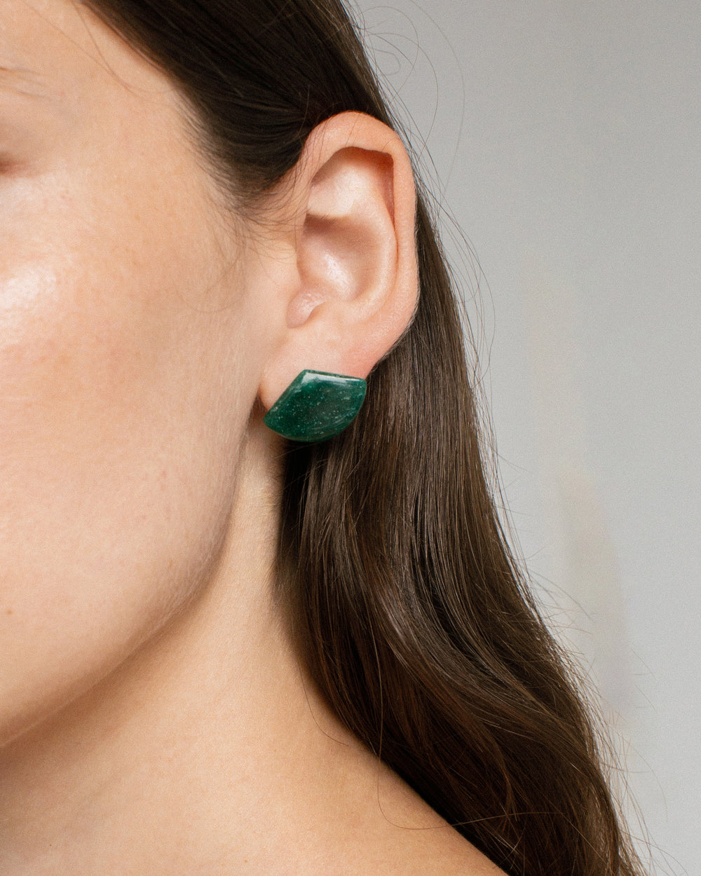 Stone Fan Earrings - Sample Sale