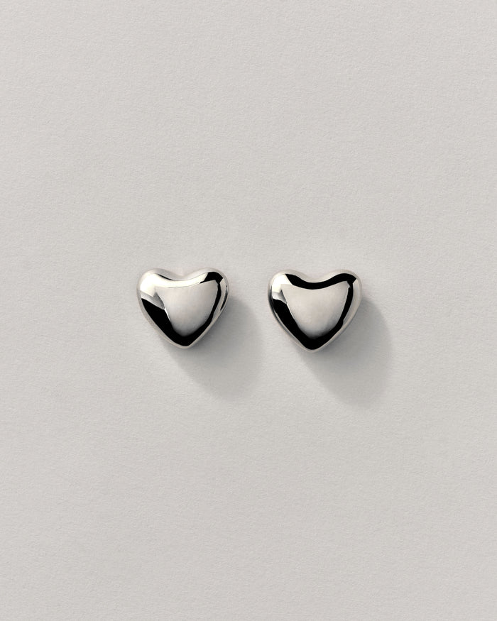 Voluptuous Heart Earring, Sml