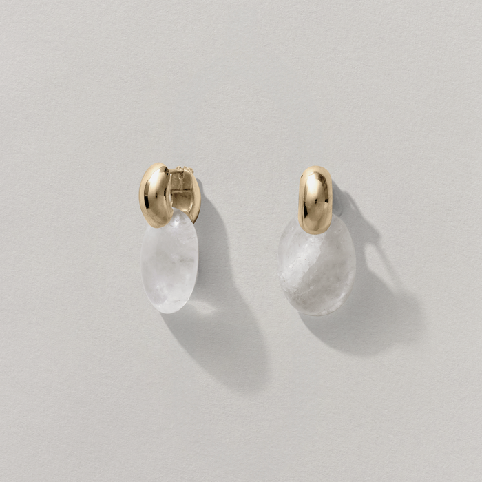 Quartz Drop Earrings - Sample Sale